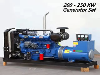 Generador diesel abierto diesel de 200 del kilovatio sistemas de generador para el hogar