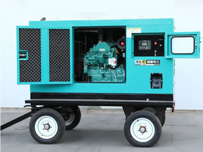Sistema de generador silencioso del movimiento flexible diesel de poco ruido del generador de reserva